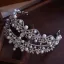 Charmant Zilveren Parel Rhinestone Legering Huwelijk Tiara Bruids Haaraccessoires 2025