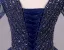 Vintage / Retro Navy Blue Beading Sequins Prom Dresses 2023 Ball Gown V-Neck Sleeveless Backless Floor-Length / Long Formal Dresses