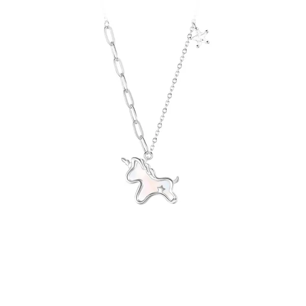 Lovely Champagne Sterling Silver Dating Prom Unicorn Necklaces Accessories 2023