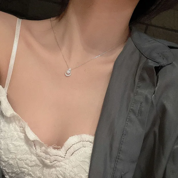 Modern / Fashion Silver Star Sterling Silver Prom Necklaces Accessories 2023