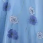 Elegant Pool Blue Prom Dresses 2022 Ball Gown Strapless Puffy Short Sleeve Backless Floor-Length / Long Prom Formal Dresses