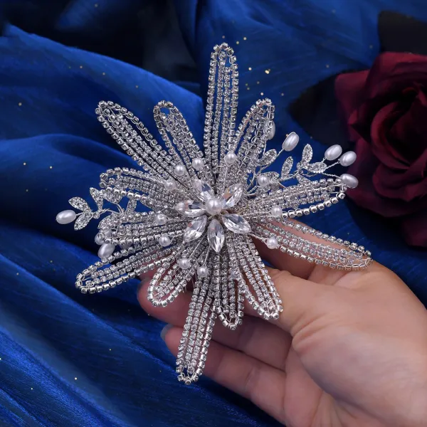 Handmade Wedding Crystal Pearl Hair Accessories - Power Day Sale