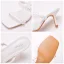 Sexy White Pearl Lace Flower Street Wear Womens Sandals 2023 7 cm Stiletto Heels Open / Peep Toe Sandals High Heels