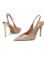 Sexy Silver Rhinestone Evening Party Womens Sandals 2025 Leather 10 cm Stiletto Heels Pointed Toe Sandals High Heels