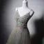 Elegant Multi-Colors Beading Appliques Prom Dresses 2025 A-Line / Princess Spaghetti Straps Sleeveless Backless Floor-Length / Long Prom Formal Dresses