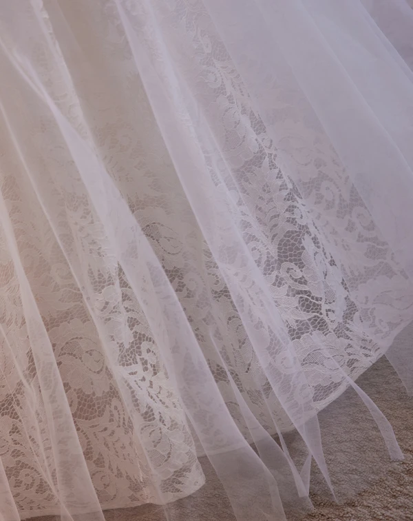 Vintage / Retro Ivory Lace Flower Wedding Dresses 2024 A-Line / Princess High Neck Beading Pearl Bow Long Sleeve Backless Floor-Length / Long