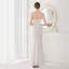 Sexy Beige Paillettes Robe De Soirée 2022 Trompette / Sirène Bretelles Spaghetti Sans Manches Dos Nu Longue Soirée Robe De Ceremonie