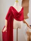 Vintage / Retro Burgundy Evening Party Prom shawl Jackets & wraps 2024