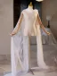 Modest / Simple White Handmade  Tulle shawl Jackets & wraps 2024