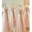 Chic / Belle Rougissant Rose Robe Demoiselle D'honneur 2023 Princesse Encolure Carrée Manches Courtes Dos Nu Noeud Ceinture Longue Robe Demoiselle D'honneur