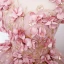 Flower Fairy Candy Pink Appliques Sequins Prom Dresses 2022 Ball Gown Scoop Neck Sleeveless Backless Floor-Length / Long Prom Formal Dresses