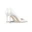 Stijlvolle Witte Parel Rhinestone Bruidsschoenen 2024 Leer 10 cm Naaldhakken / Stiletto Spitse Neus Huwelijk Pumps Hoge Hakken