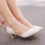 Modest / Simple White Casual Womens Sandals 2023 5 cm Stiletto Heels Pointed Toe Sandals High Heels