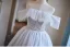 Simple Blanche Perlage Paillettes de retour Robe De Graduation 2024 De l'épaule Manches Courtes Dos Nu Courte Robe De Ceremonie