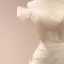 Schlicht Weiß Leichtes Brautkleider / Hochzeitskleider 2023 Meerjungfrau Off Shoulder Kurze Ärmel Rückenfreies Sweep / Pinsel Zug Hochzeit