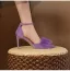 Chic / Beautiful Prom Lavender Womens Shoes 2023 Ankle Strap Bow 8 cm Stiletto Heels Pointed Toe Womens Shoes High Heels
