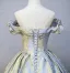 Klassisch Silber Glanz Ballkleider 2025 Ballkleid Rüschen Off Shoulder Kurze Ärmel Rückenfreies Lange Ball Festliche Kleider