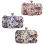 Flower Fairy Ocean Blue Pearl Rhinestone Sequins Prom Clutch Bags 2024