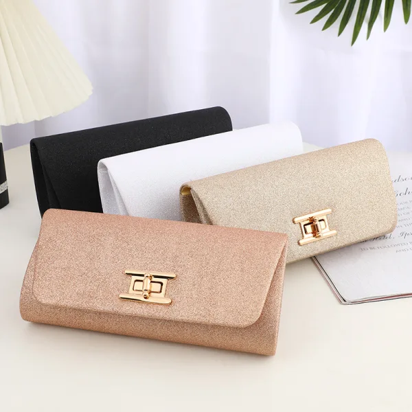 Fashion Silver Solid Color Prom Clutch Bags 2023