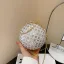 Mote Sukkertøyrosa Rhinestone Paljetter Runde Aften Clutch Veske 2023 Legering