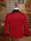 Red 6-piece Long Sleeve Wedding Boys Wedding Suits 2024 Body Jewellery Coat Pants Shirt Tie Vest