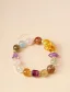 Haut de Gamme Mode Multi-Couleurs Fait main Cristal Naturel Cristal Fantôme Vert Amethyst Bracelets 2025 Accessorize