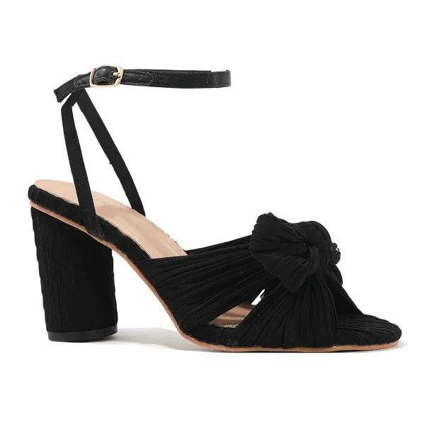 Sexy Blanche Été Vêtement de rue Sandales Femme 2023 Bride Cheville Noeud 8 cm Talons Épais Peep Toes / Bout Ouvert Sandales Talons Hauts