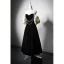 Elegant Blushing Pink Beading Velvet Prom Dresses 2024 A-Line / Princess Off-The-Shoulder Puffy Short Sleeve Backless Tea-length Prom Formal Dresses