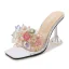 Sexy Gold Crystal Cocktail Party Womens Sandals 2023 9 cm Stiletto Heels Open / Peep Toe Sandals High Heels