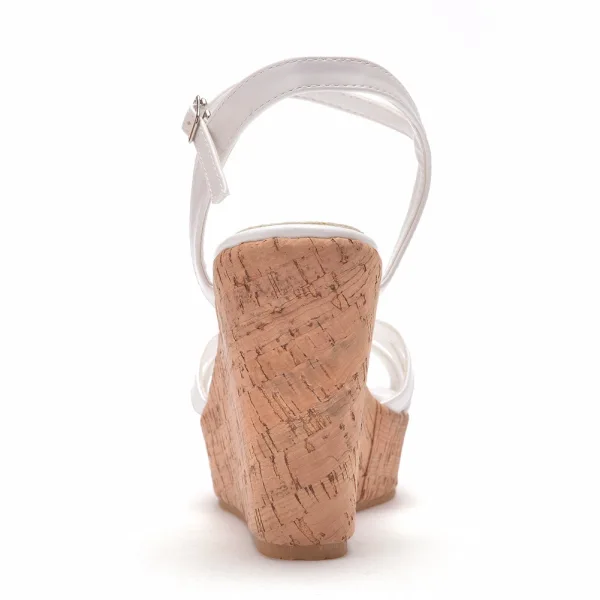 Bohemia White Street Wear Womens Sandals 2023 10 cm Wedges Open / Peep Toe Sandals