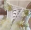 Flower Fairy Sage Green Appliques Homecoming Short Graduation Dresses 2024 Ball Gown Strapless Sleeveless Backless Tulle