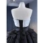 Charmant High End Schwarz Pailletten Fallende Rüsche Ballkleider 2023 Ballkleid Spaghettiträger Ärmellos Rückenfreies Sweep / Pinsel Zug Ball Festliche Kleider