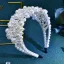 Élégant Blanche Perle Mariage Accessoire Cheveux Mariage 2024