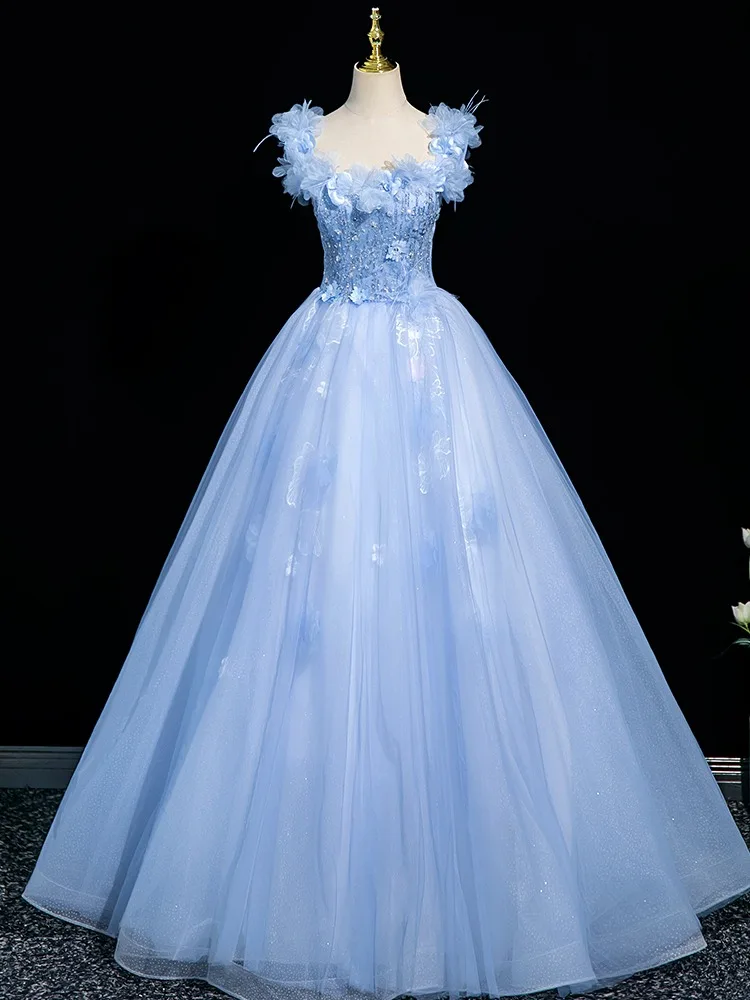 princess polly baby blue dress 7 Chic Bachelorette Party Theme Outfits main image 0