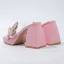 Mode Transparent Vert Cendré Vêtement de rue Faux Diamant Papillon Sandales Femme 2022 9 cm Talons Épais Peep Toes / Bout Ouvert Sandales Talons Hauts
