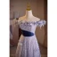 Elegant Lavender Appliques Sequins Prom Dresses 2023 A-Line / Princess Off-The-Shoulder Sleeveless Backless Floor-Length / Long Prom Formal Dresses