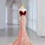 Sexy Bordeaux Paillettes Robe De Soirée 2023 Trompette / Sirène Bustier Sans Manches Dos Nu Noeud Train De Balayage Soirée Robe De Ceremonie