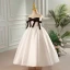 Chic / Beautiful Black Bow Birthday Flower Girl Dresses 2023 Ball Gown Scoop Neck Sleeveless Backless Floor-Length / Long