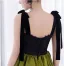 Chic / Belle Vert Foncé Volants en Cascade Fendue devant Robe De Bal 2026 Robe Boule Bretelles Spaghetti Sans Manches Dos Nu Train De Balayage Robe De Ceremonie