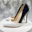 Two Tone Black White Evening Party Pumps 2023 Patent Leather 12 cm Stiletto Heels Pointed Toe Pumps High Heels