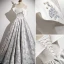 Elegant Ivory Printing Prom Dresses 2023 A-Line / Princess Spaghetti Straps Short Sleeve Backless Floor-Length / Long Prom Formal Dresses