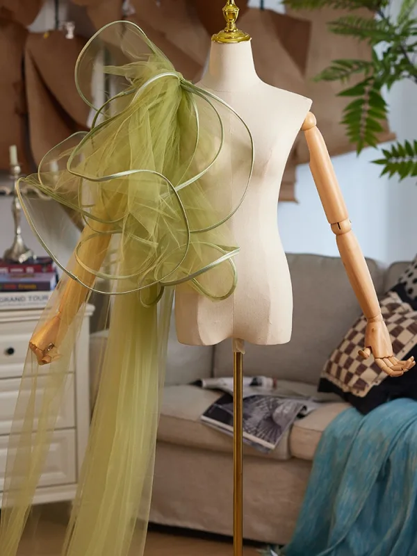 Mode Vert Cendré Promo Tulle Châles 2025