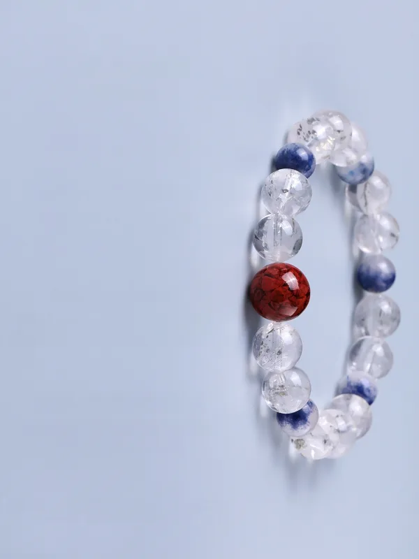 Haut de Gamme Blanche Fait main Cristal Naturel Bracelets 2025