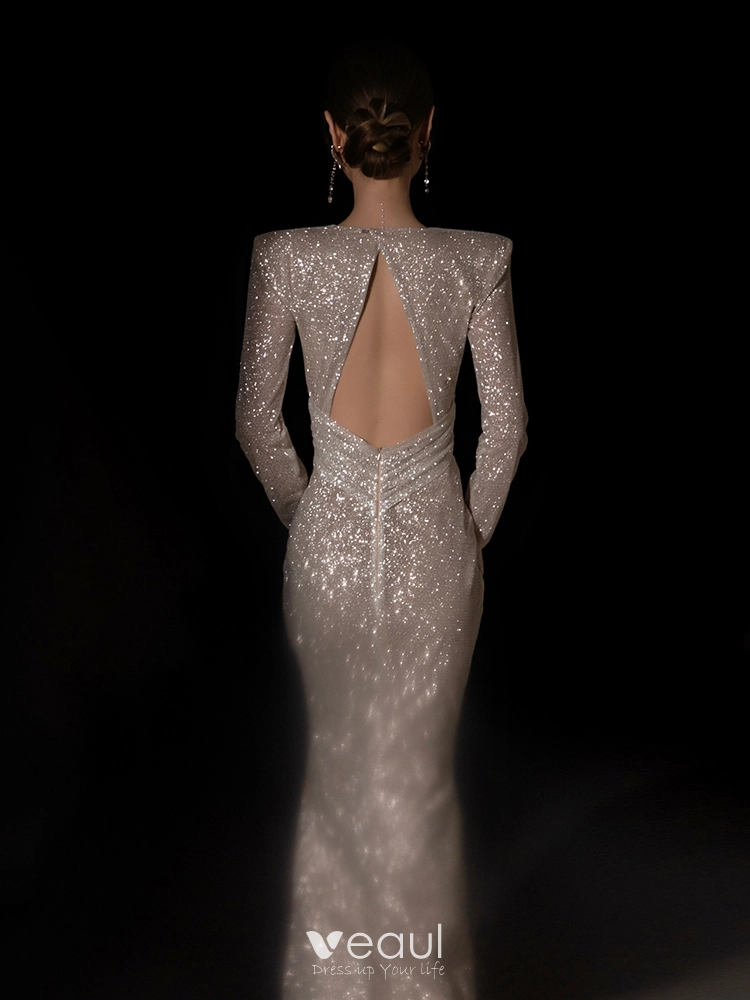 Halter Champagne Cocktail Dress med paljetter