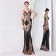 Charmant Doré Paillettes Robe De Soirée 2022 Trompette / Sirène Bretelles Spaghetti Sans Manches Dos Nu Longue Soirée Robe De Ceremonie
