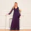 Bling Bling Pool Blue Sequins Evening Dresses 2024 A-Line / Princess V-Neck Long Sleeve Backless Floor-Length / Long Evening Party Formal Dresses