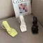 Enkla Sommar Sage Grön Casual Sandaler Dam 2022 Ankelband 8 cm Stilettklackar Peep Toe Sandaler Högklackade