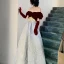 Fashion Burgundy Suede Prom Dresses 2022 A-Line / Princess Off-The-Shoulder Short Sleeve Backless Floor-Length / Long Prom Formal Dresses