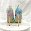 Ungewöhnlich Multifarben Gekritzel Ball Pumps 2022 12 cm Stilettos Spitzschuh Pumps Hochhackige