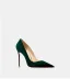 Mooie / Prachtige Donkergroen Avond Suede Pumps 2025 Leer 10 cm Naaldhakken / Stiletto Spitse Neus Pumps Hoge Hakken